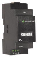 Преобразователь интерфейсов RS-485 <-> USB c гальванической изоляцией ОВЕН АС4 