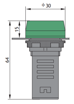 Световой индикатор ND16-22B (AC/DC230В)