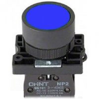 Кнопки с самовозвратом, без подсветки NP2-EA (IP40), φ22мм с пластиковой головкой