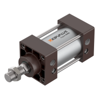 Шпильковые пневмоцилиндры Kipvalve KVSC - Airtac стандарт (с «азиатскими» монтажными размерами)