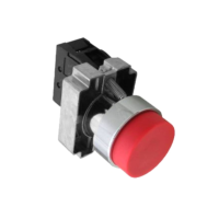 Кнопки с самовозвратом, без подсветки NP2-BL (IP40), металл, выступающая