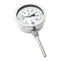 Термометры биметаллические  коррозионностойкие, радиальное присоединение - тип БТ, серия 220