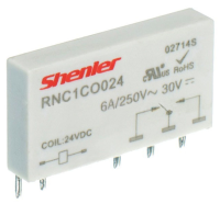 Интерфейсные реле Shenler серии RNC 1CO 6A(250VAC) от официального дилера