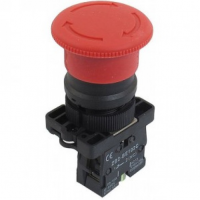 Кнопки "грибок" с фиксацией, без подсветки NP2-ES (IP40), φ30 и φ40 мм с пластиковой головкой