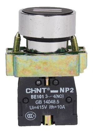 Кнопки с самовозвратом, без подсветки NP2-BA (IP40), металл, с маркировкой