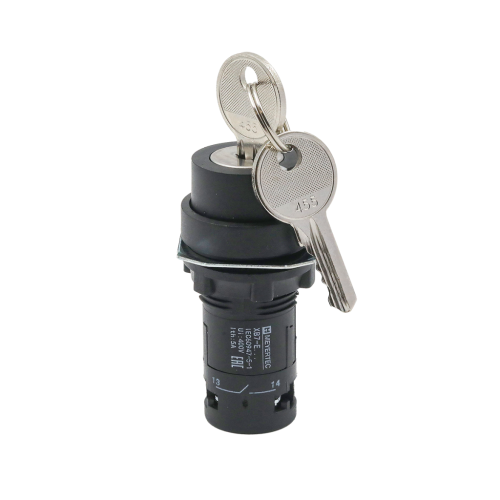 Моноблочные пластиковые селекторные переключатели серия MTB7-EG, IP54, с ключом Ronis 455, диаметр 22 мм, Meyertec