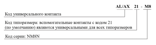 Универсальный контакт AL/AX (Аксессуары для NM8, NM8S)