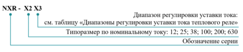 Тепловые защитные реле NXR