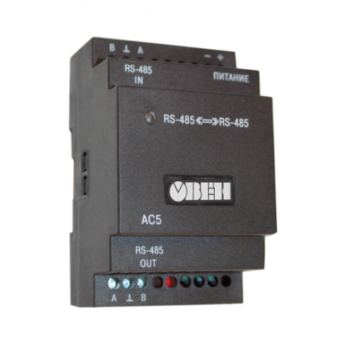 Повторитель интерфейса RS-485 c гальванической изоляцией ОВЕН АС5 